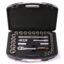COFFRET A CLIQUET 1/2" 21 PCES