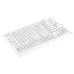 Planche d'étiquettes pour tableau électrique