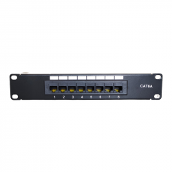 Panneau de brassage 8 connecteurs CAT6 pour baie de brassage 423820