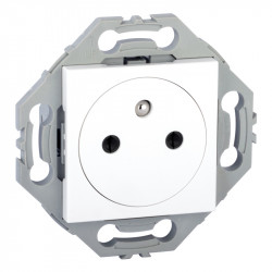 Prise 2P+T 16A Affleurante blanc