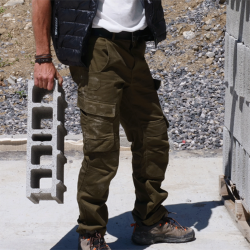 Pantalon Cargo Kaki...