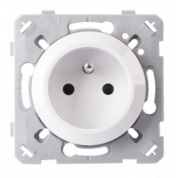 Prise 2P+T 16A blanc EPURE