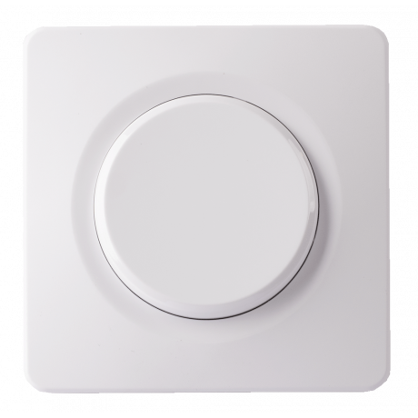 Interrupteur va et vient blanc avec griffes + plaque simple EPURE