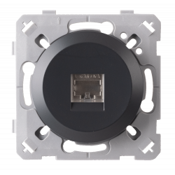 Prise RJ45 anthracite EPURE