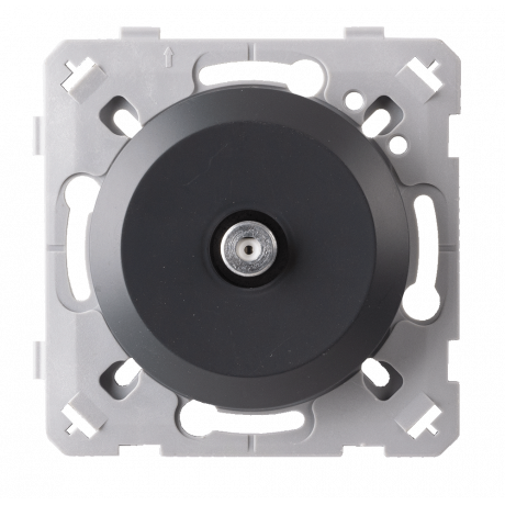 Prise TV anthracite EPURE