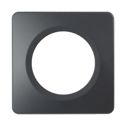 Plaque 1 poste anthracite...