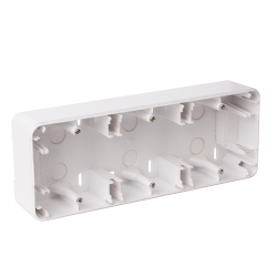 Boitier Saillie 3 postes blanc