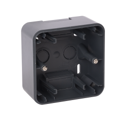 Boitier Saillie 1 poste anthracite