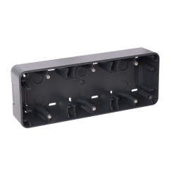 Boitier Saillie 3 postes anthracite