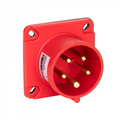 Prise mâle 16A 3P+N+T étanche 400V IP44