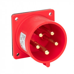 Prise mâle 32A 3P+N+T étanche 400V IP44