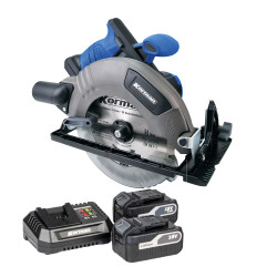 Pack Scie circulaire avec 2 batteries 5Ah + 1 chargeur