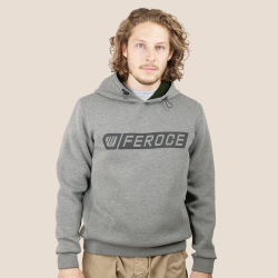 Sweat à capuche confort gris clair FEROCE
