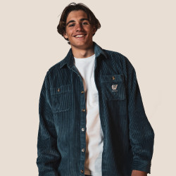 Chemise velours côtelé bleue FEROCE