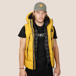 Doudoune sans manche jaune FEROCE