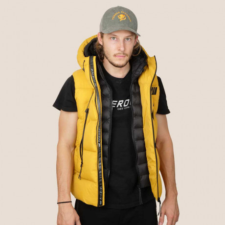 Doudoune sans manche jaune FEROCE