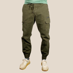 Pantalon Cargo Kaki Multipoches FEROCE