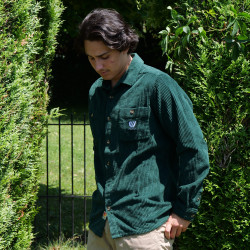 Chemise velours côtelé vert foncé FEROCE
