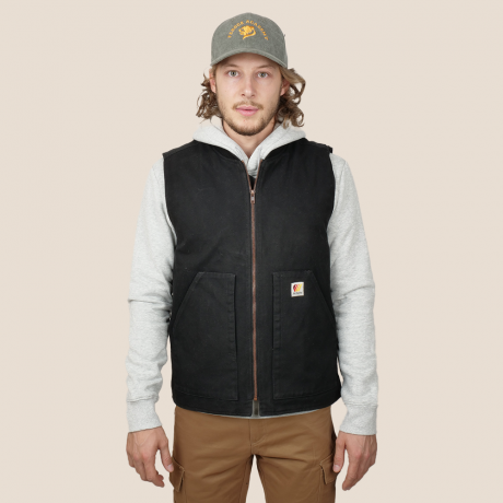 Veste sans manche noire - doublure matelassée FEROCE