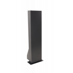 Borne renforcée métallique alu anthracite OHMTEC