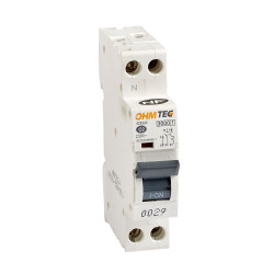 Disjoncteur &agrave; vis 1P+N 2A 3kA Courbe C