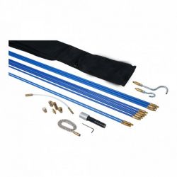 Set de 10 tiges tire câble en fibre de verre et 10 accessoires