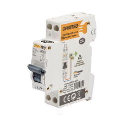 Disjoncteur à vis 1P+N 2A 4.5kA/6kA Courbe C