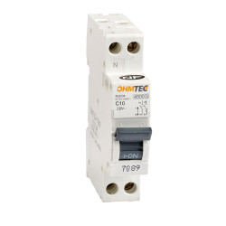 Disjoncteur &agrave; vis 1P+N 10A 4,5kA/6kA Courbe C