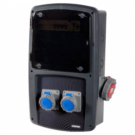Coffret de ponton 2 prises mono 16A et 1 prise triphasée 16A IP67