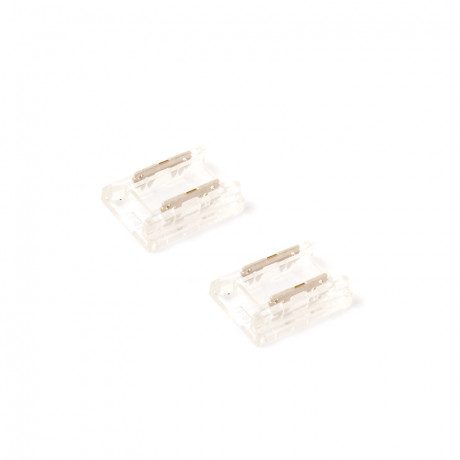 Lot de 2 connecteurs droits pour Ruban Led COB 24V IP20 8mm réf 812580