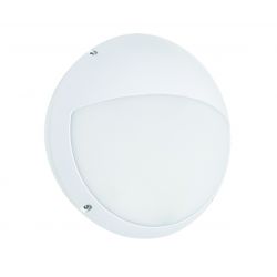 Hublot LED asymétrique à casquette 20/25W CCT IP65 IK10 Blanc