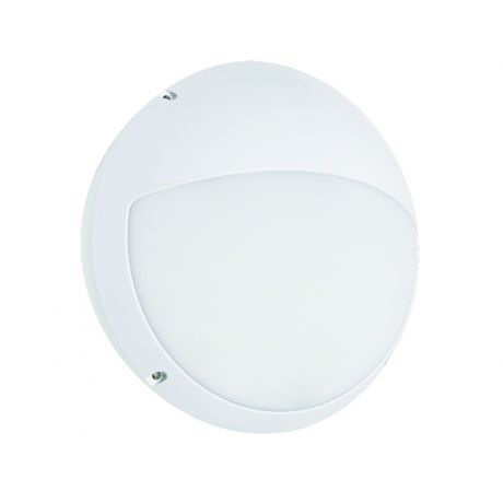Hublot LED asymétrique à casquette 20/25W CCT IP65 IK10 Blanc