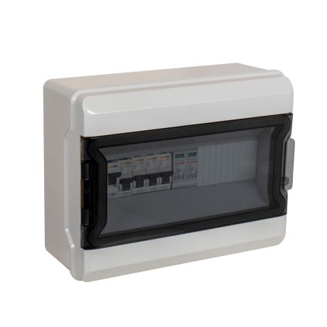 Coffret photovoltaïque AC 3-6kW double sortie avec 1 prise monophasée 16A